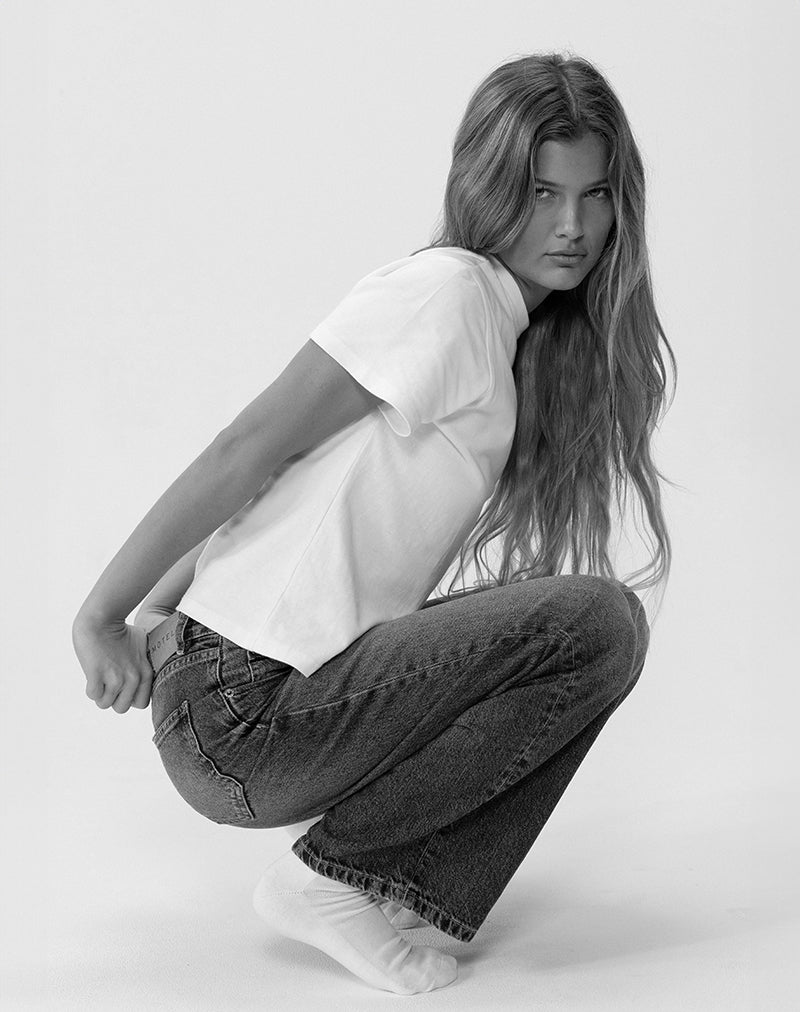 Imagen de Low Rise Parallel Jeans en azul acero