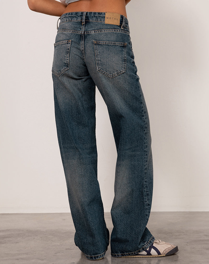 Imagen de Low Rise Parallel Jeans en azul acero