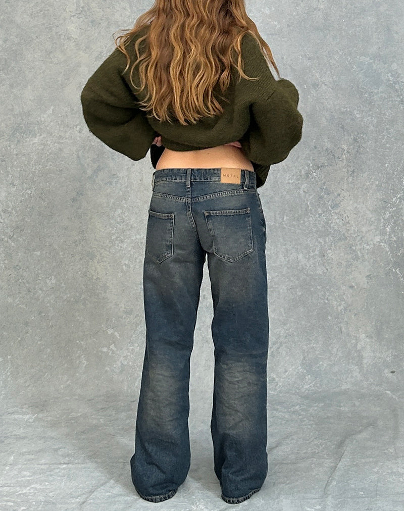 Imagen de Low Rise Parallel Jeans en azul acero