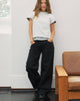 Imagen de Low Rise Roomy Jeans in Rinse Negro