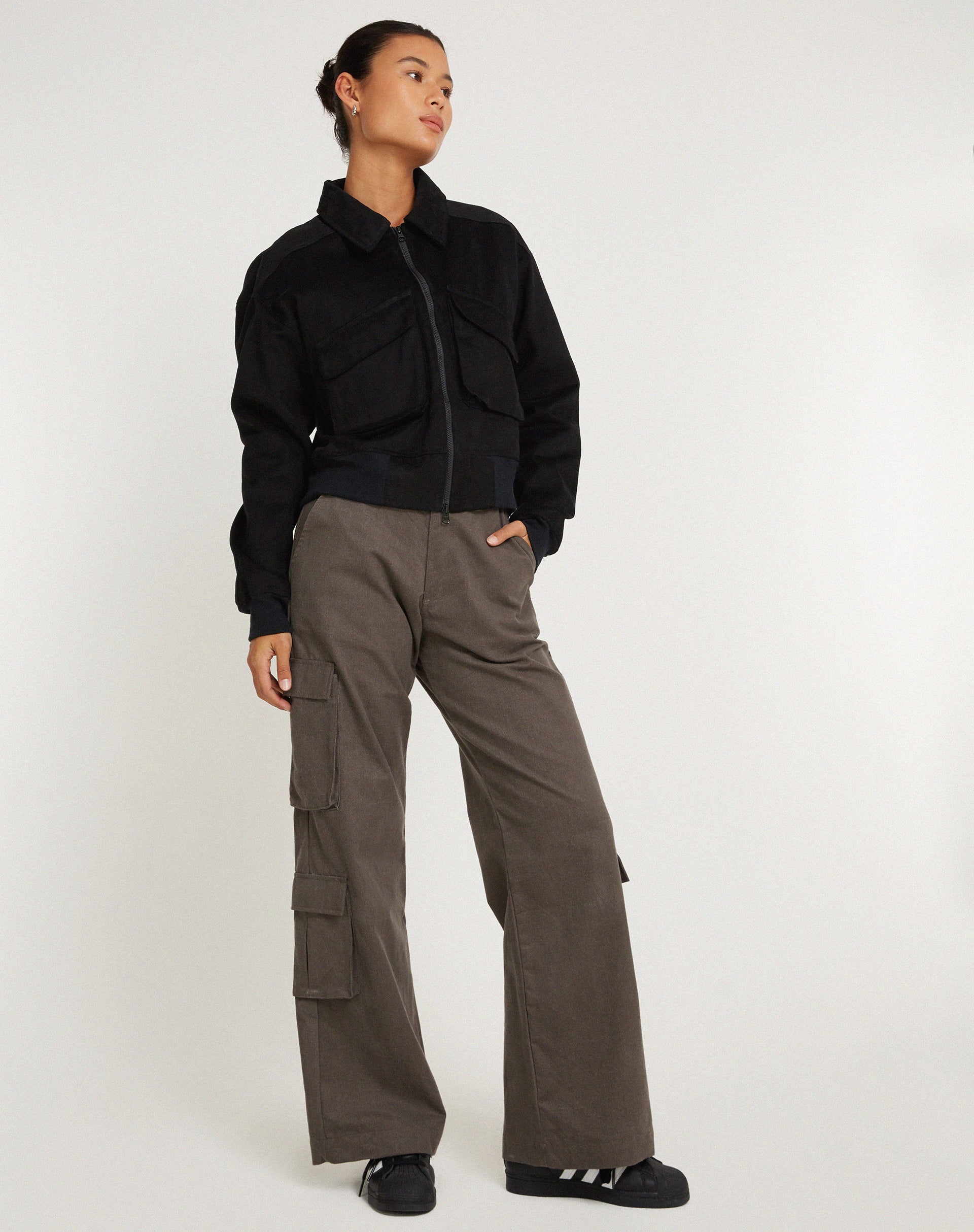 imagen de MA2 Jacket en Twill Suede Negro