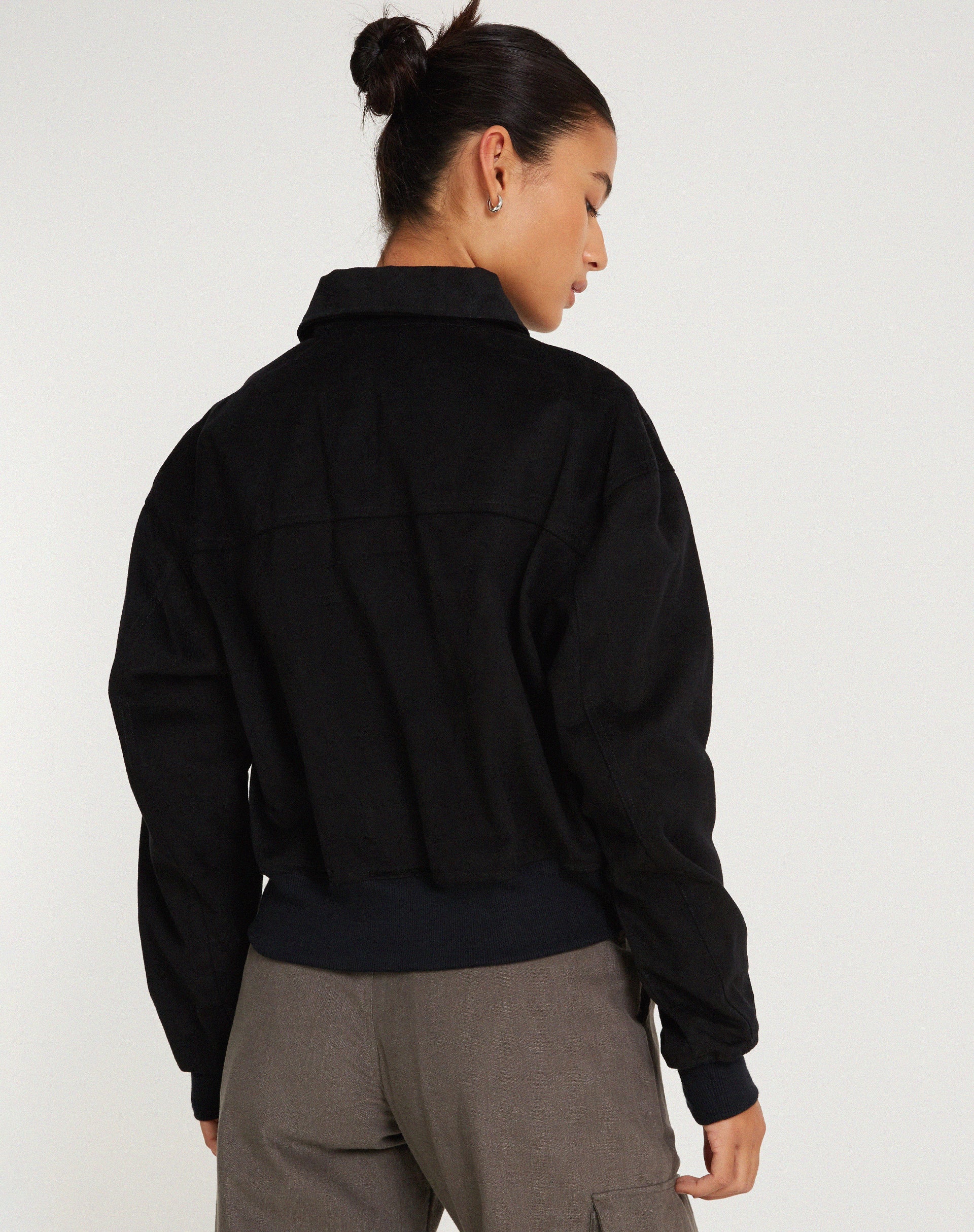 imagen de MA2 Jacket en Twill Suede Negro
