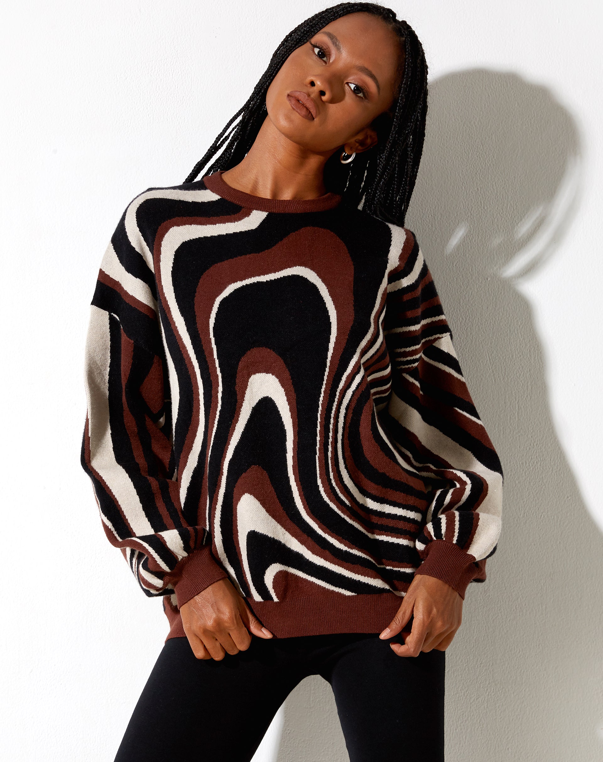 Imagen de Mably Jumper en Mega Ripple Marrón