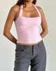 Imagen de Maggha Top Cuello Haltern en Rosa Arrugado