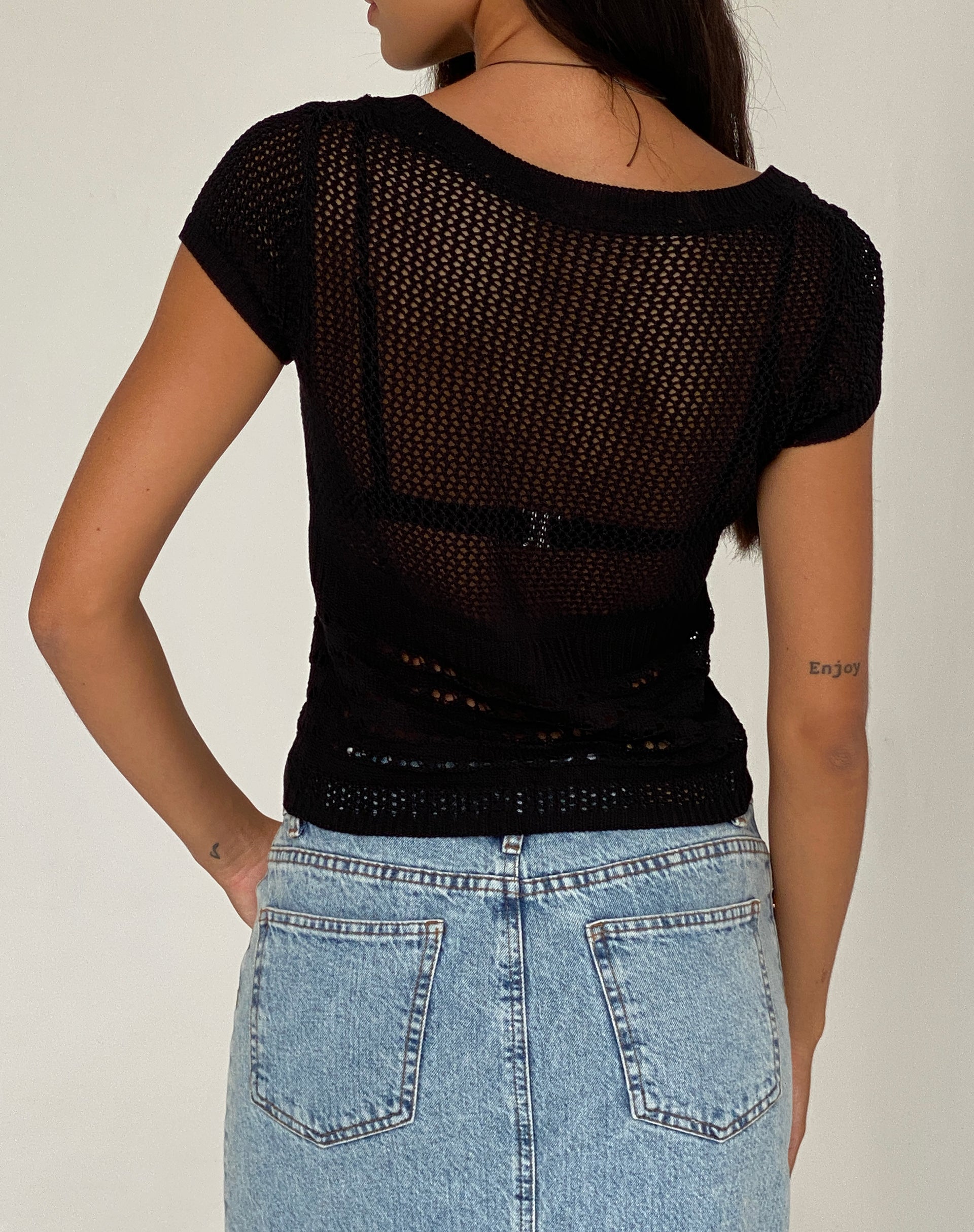 Imagen de Maika Top de punto en negro