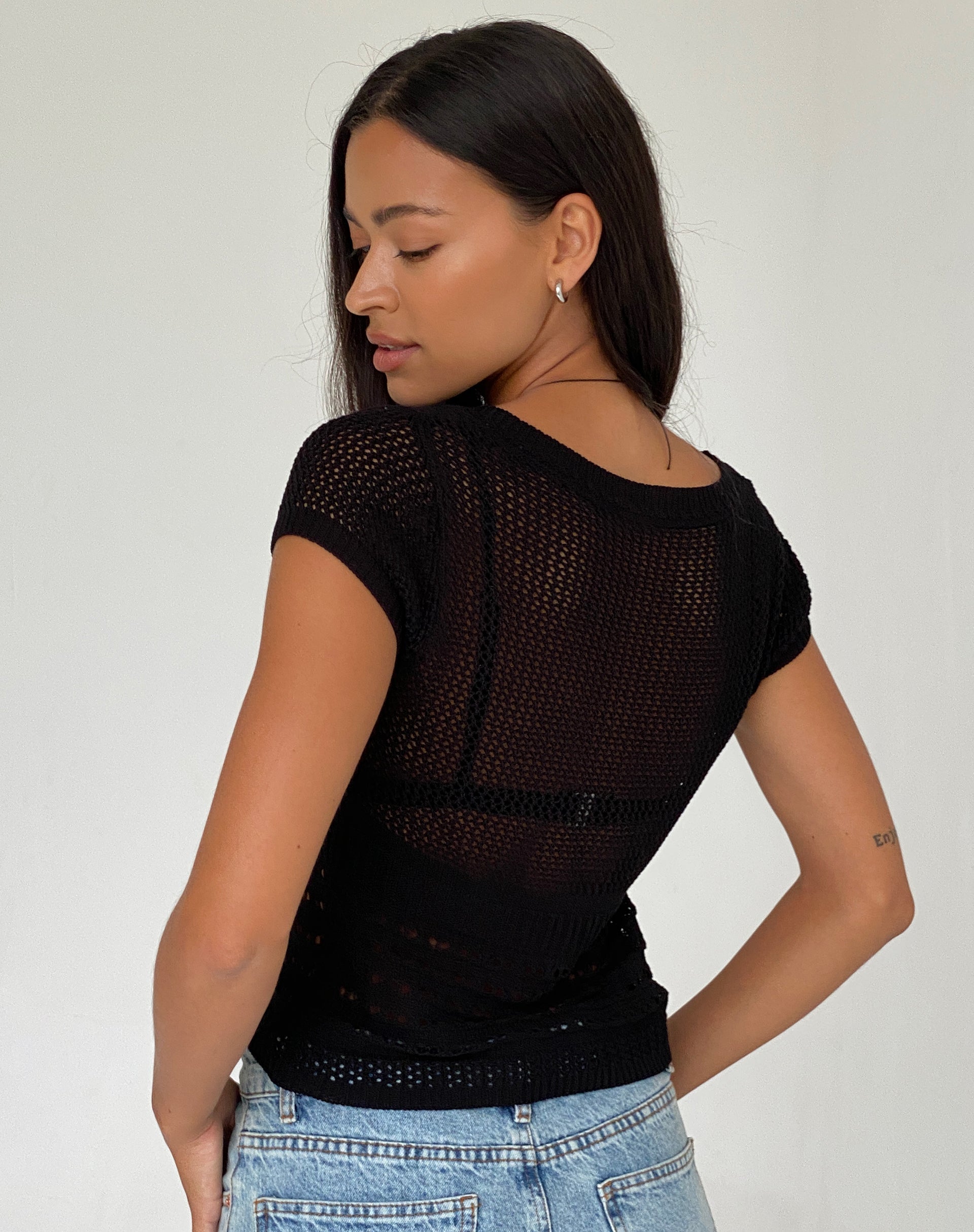 Imagen de Maika Top de punto en negro
