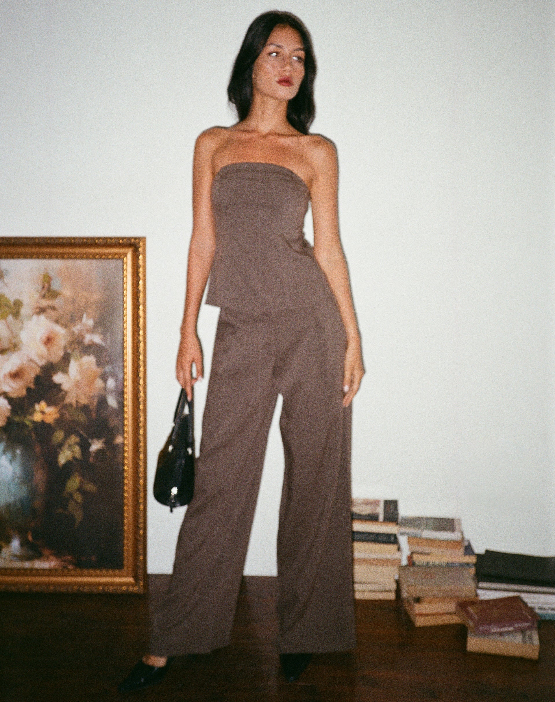Imagen de Mairi Longline Bandeau Top en Topo Sastrería