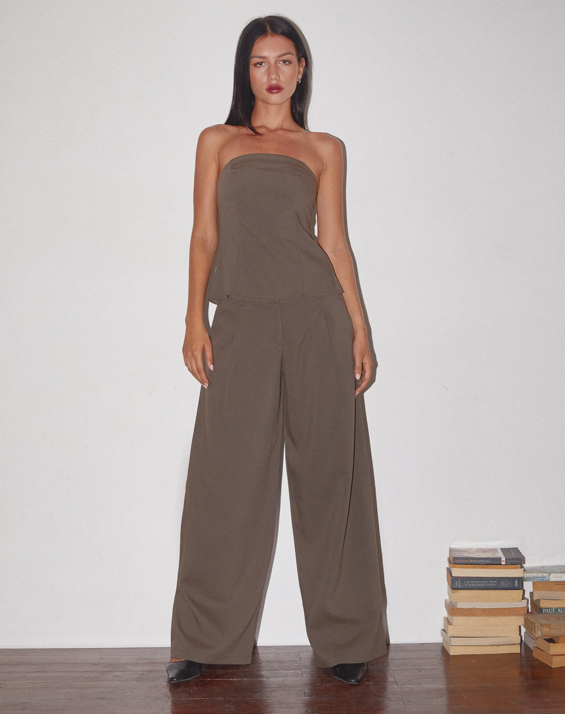 Imagen de Mairi Longline Bandeau Top en Topo Sastrería