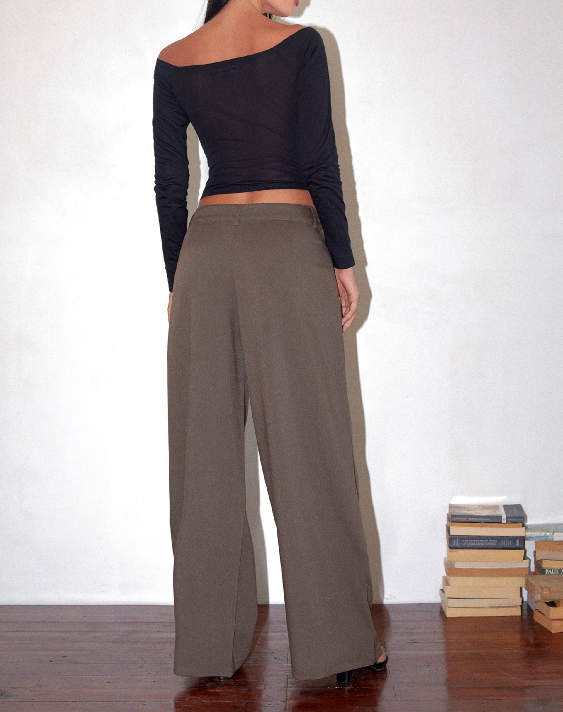 Imagen de Salisu Pantalón de pierna ancha en Tailoring Taupe