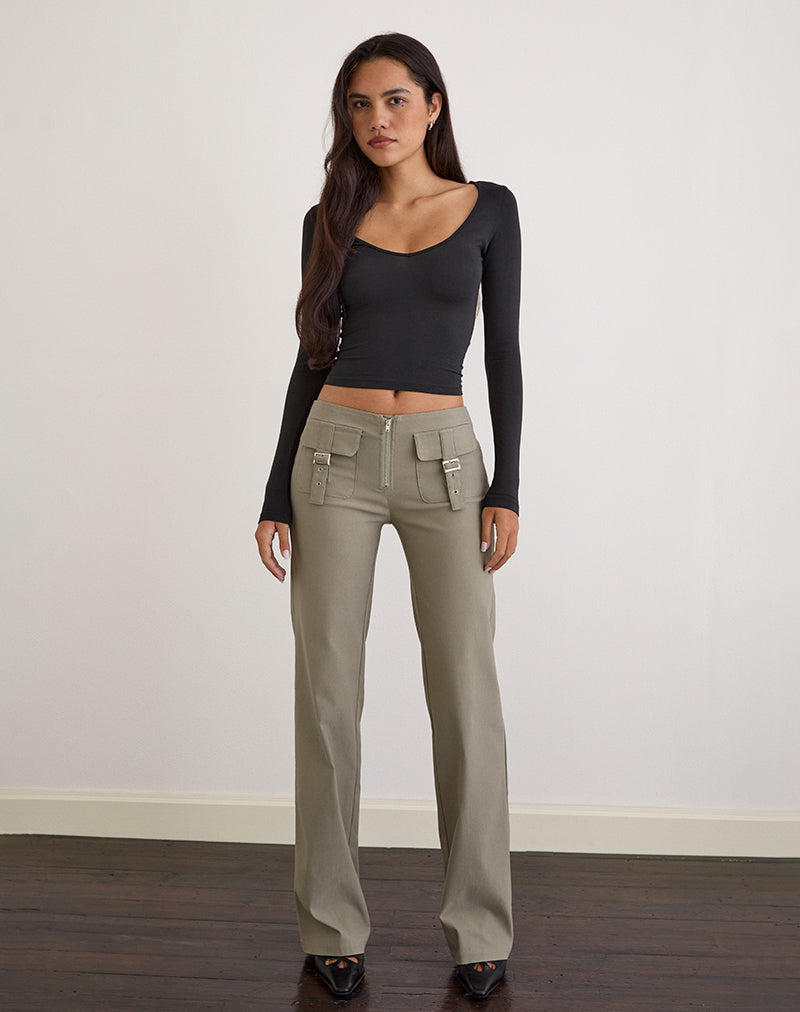 Pantalón Maite Pocket de Tailoring Taupe