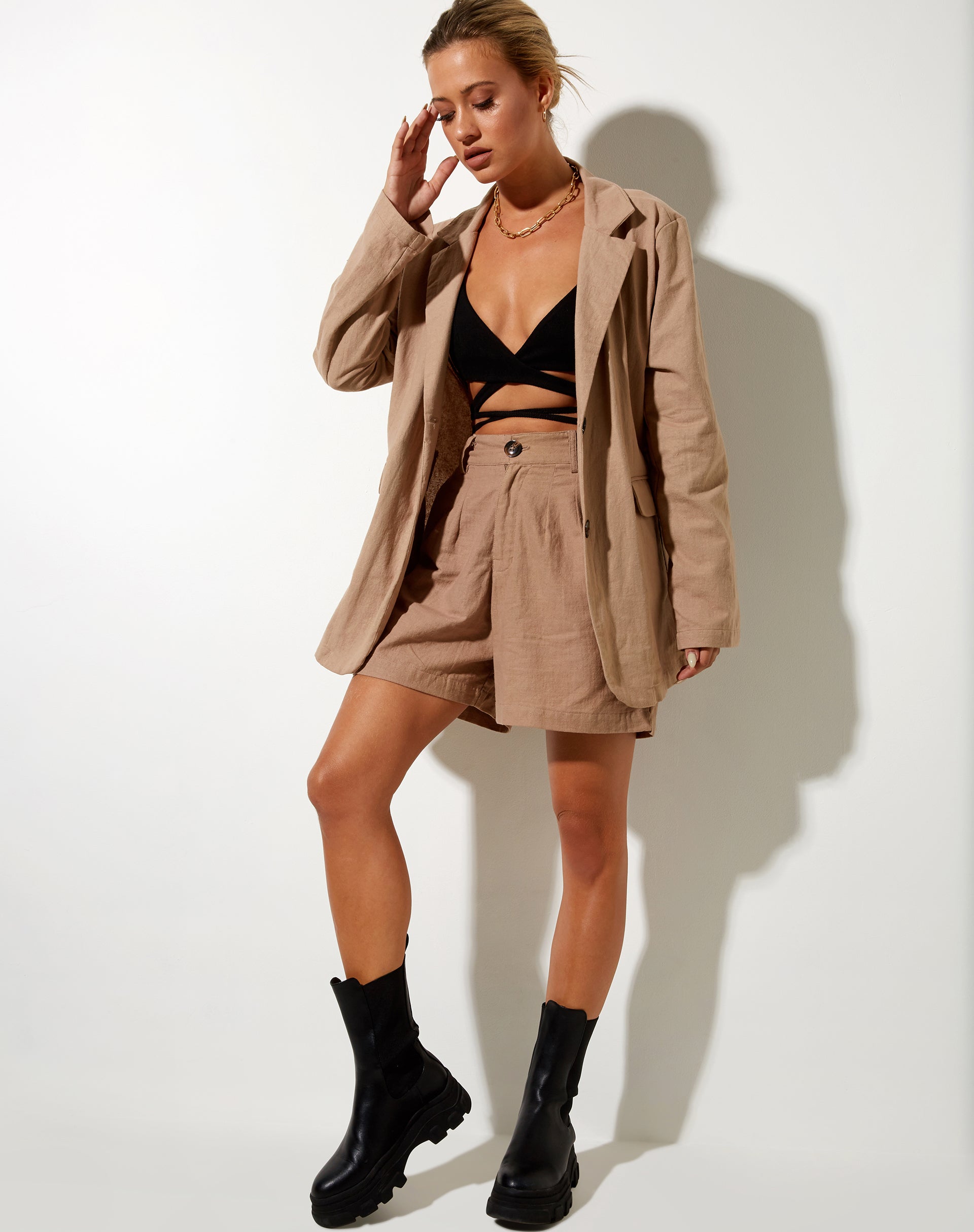 Imagen de Maiwa Blazer en Rami Biscuit
