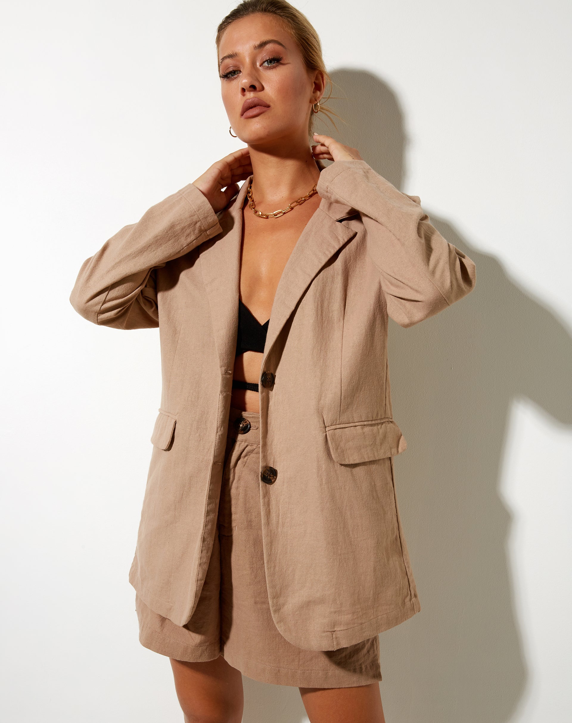 Imagen de Maiwa Blazer en Rami Biscuit