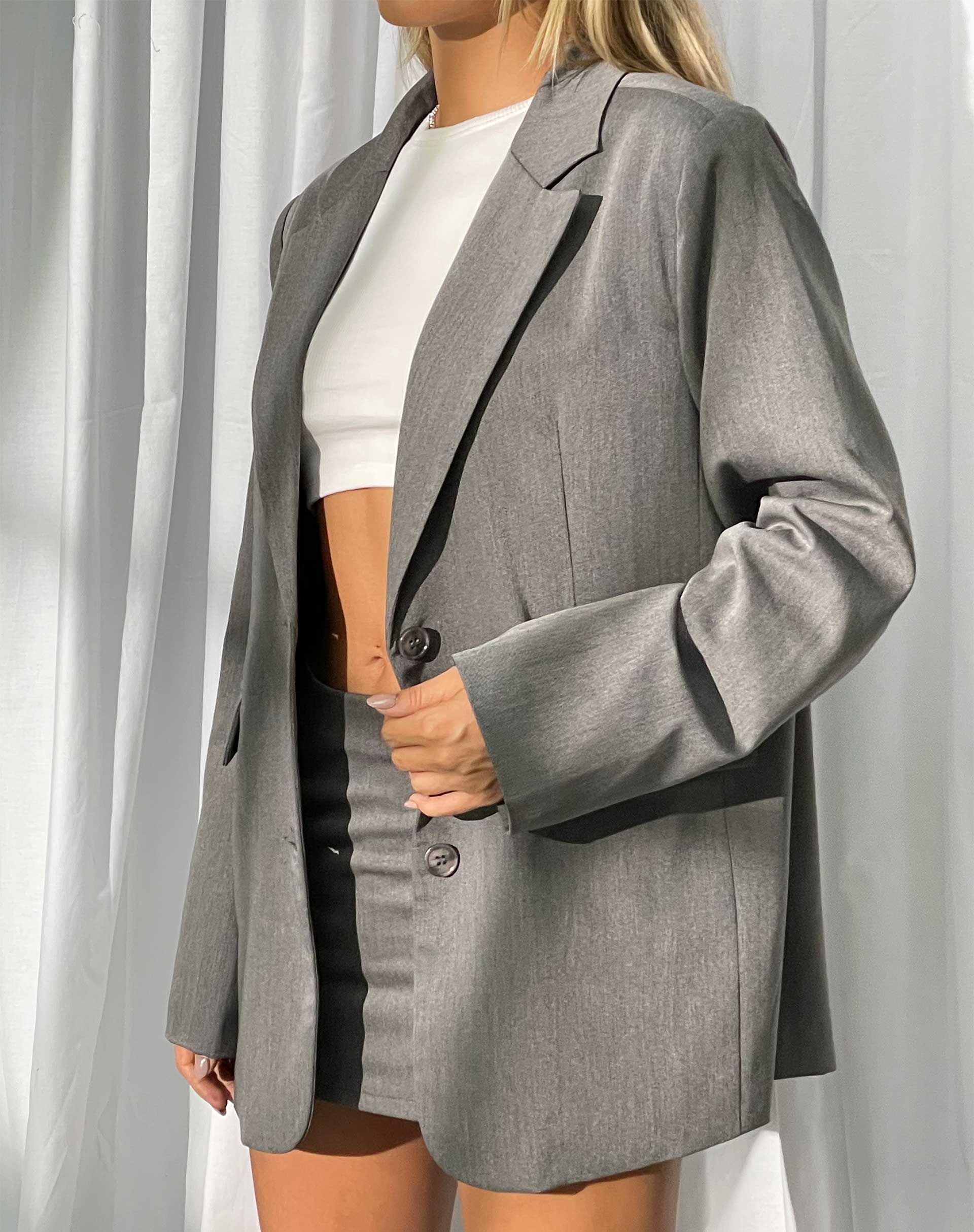 IMAGEN DE Maiwa Blazer en Tailoring Charcoal