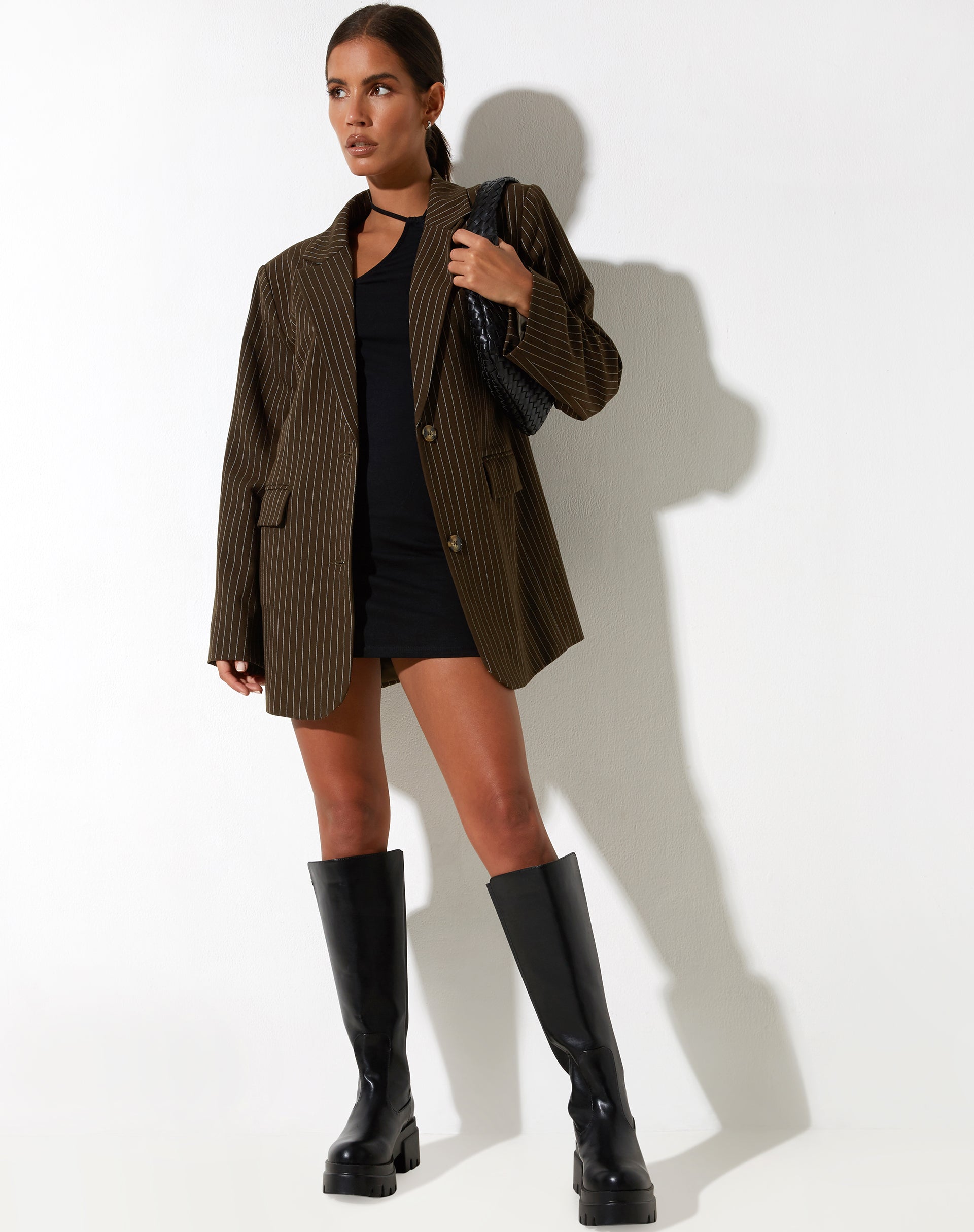 imagen de Maiwa Blazer en Pinstripe Marrón