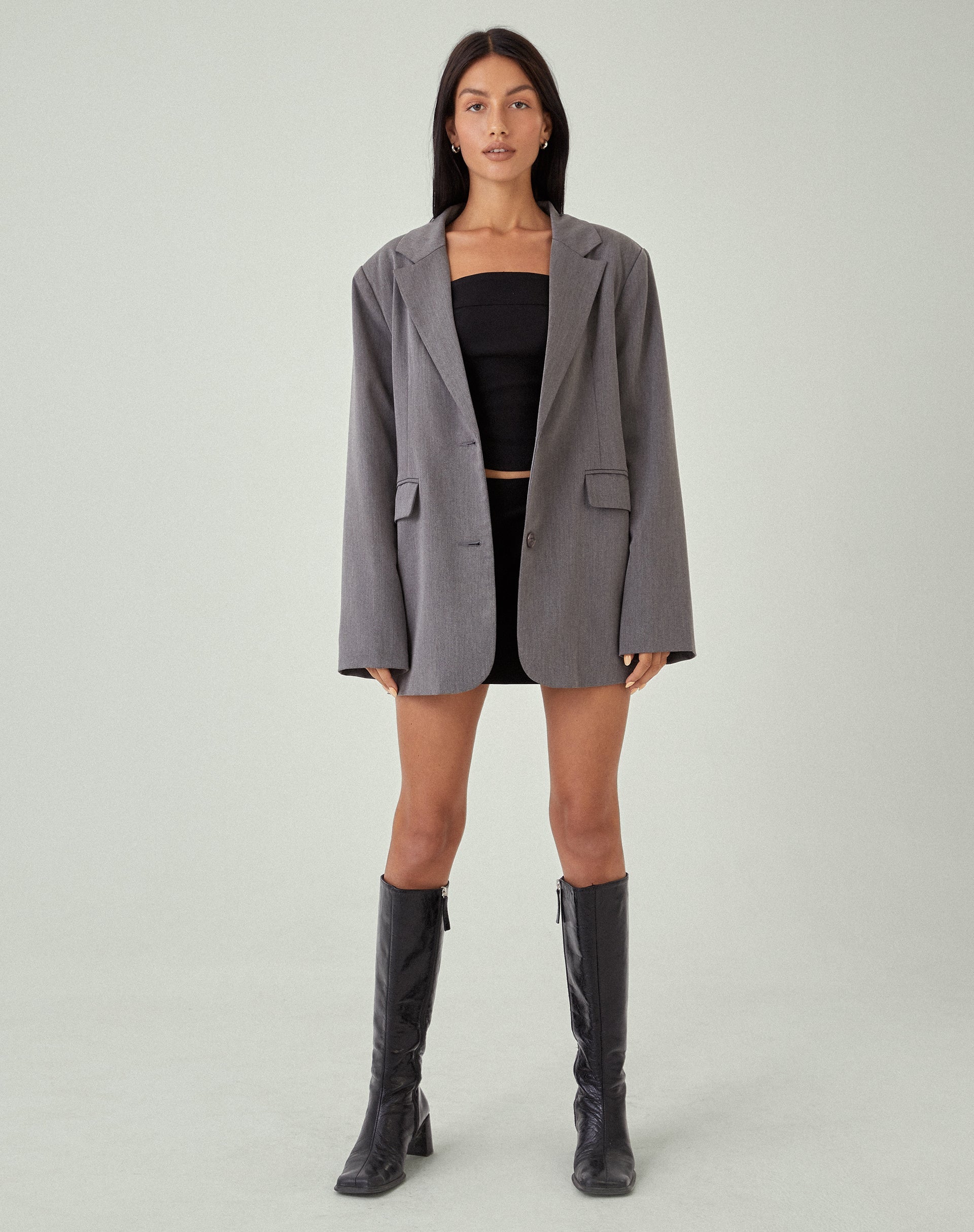 IMAGEN DE Maiwa Blazer en Tailoring Charcoal