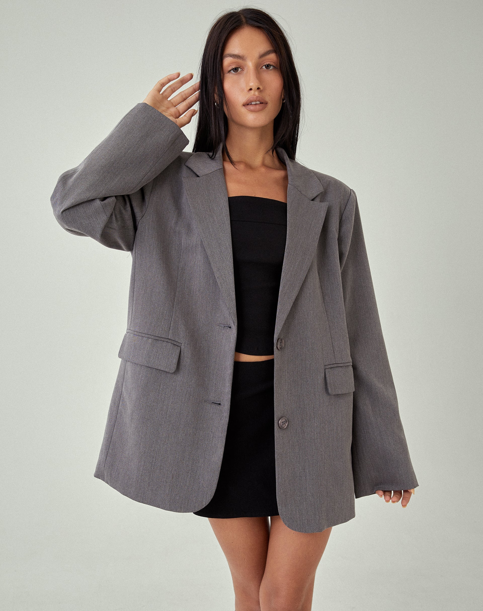 IMAGEN DE Maiwa Blazer en Tailoring Charcoal