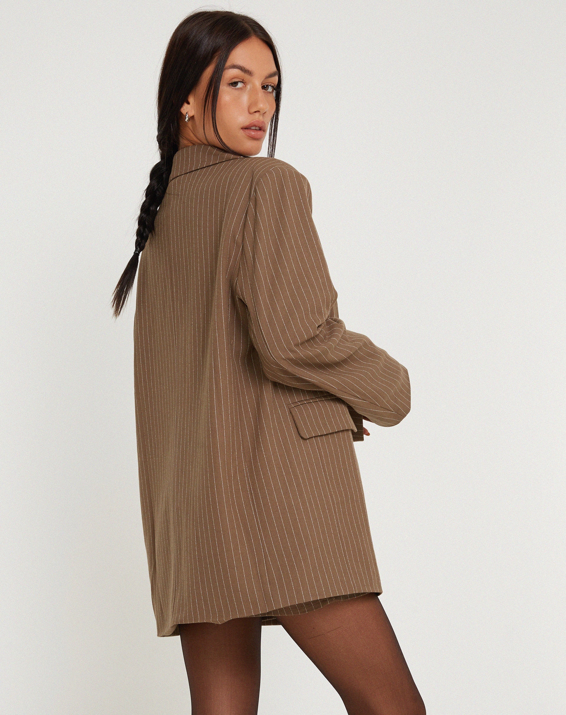 imagen de Maiwa Blazer Pinstripe Brown