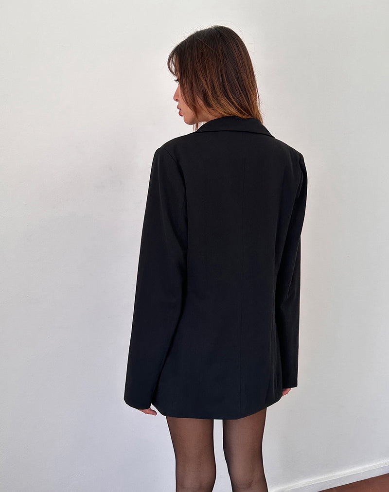 Imagen de Malana Slim Fit Blazer de sastrería Negro