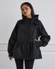 Imagen de la chaqueta Malcari Peplum de nailon en negro