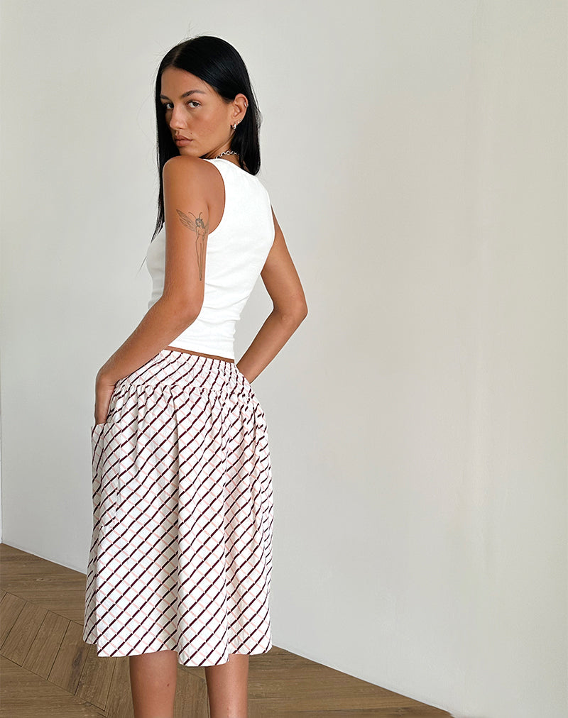 imagen de Manasi Midi Skirt in Geometric Tile