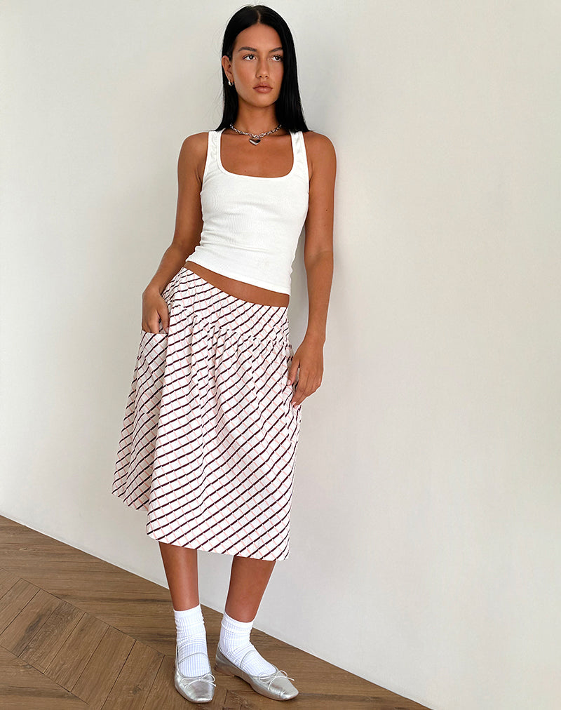 imagen de Manasi Midi Skirt in Geometric Tile