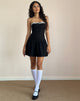 Imagen de Manisha Mini Dress in Black with White Trim