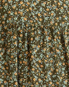 Grunge Floral Caqui