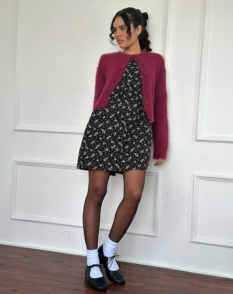 Mini Vestido Marate en Floral Land Negro