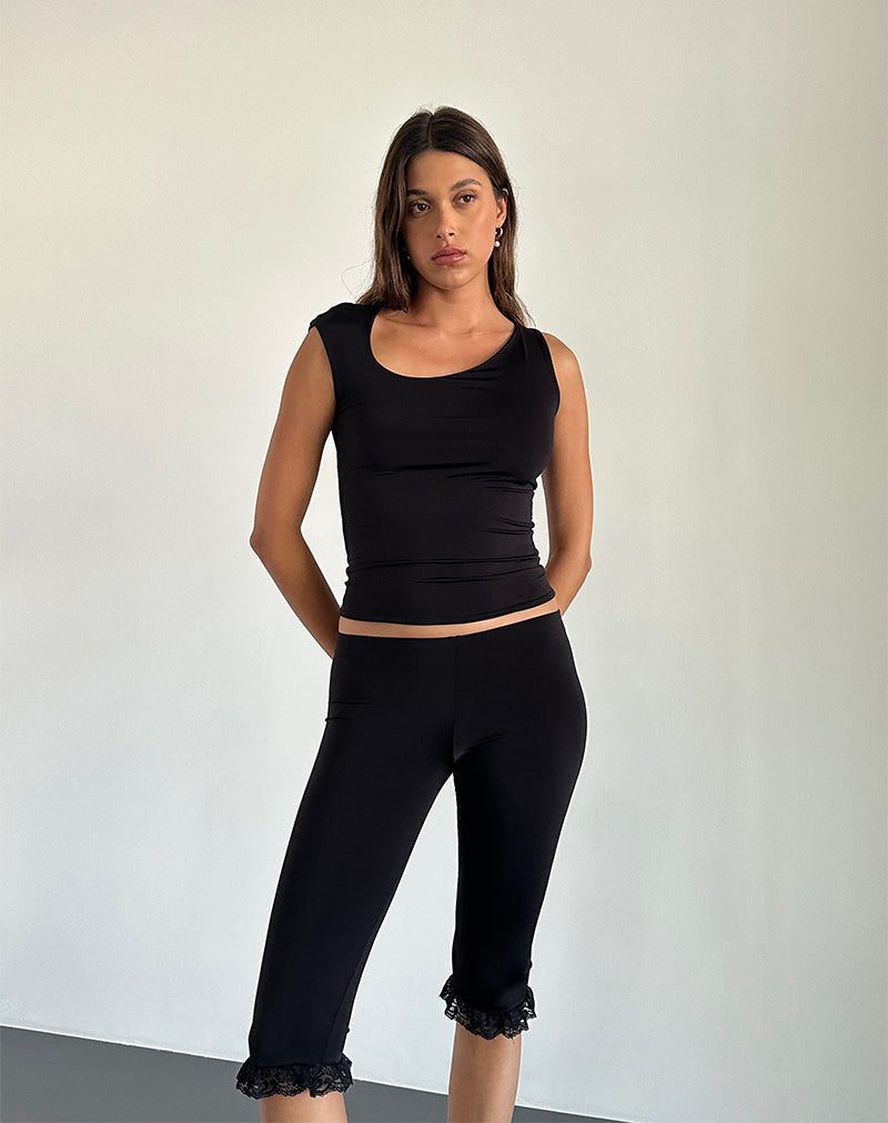 Imagen de Marcie Top asimétrico en Slinky Negro