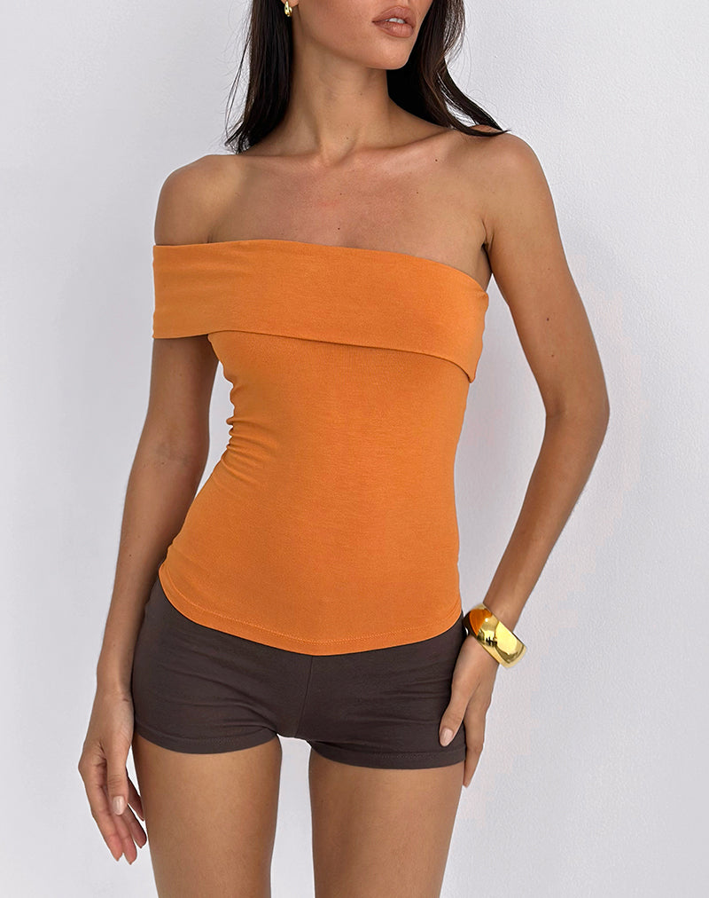 Imagen de Marga One Shoulder Top en Sunset Orange