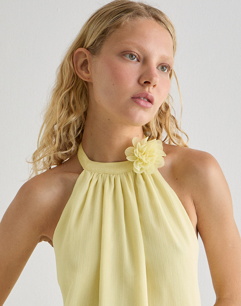 Minivestido Margaux de gasa Limón