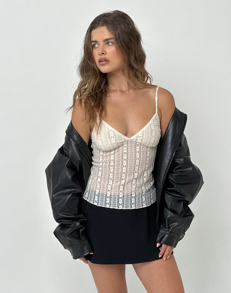 Imagen de Marinda Cami Top en Encaje Crema