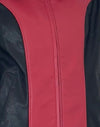 Rojo con paneles negros