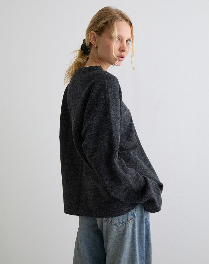 Imagen de Maureen Cardigan en gris oscuro