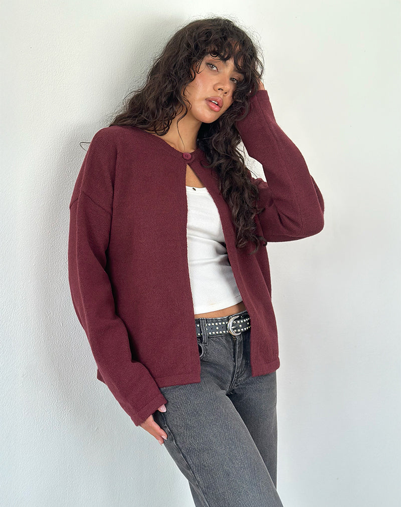 Imagen de Maureen Cardigan in Wine