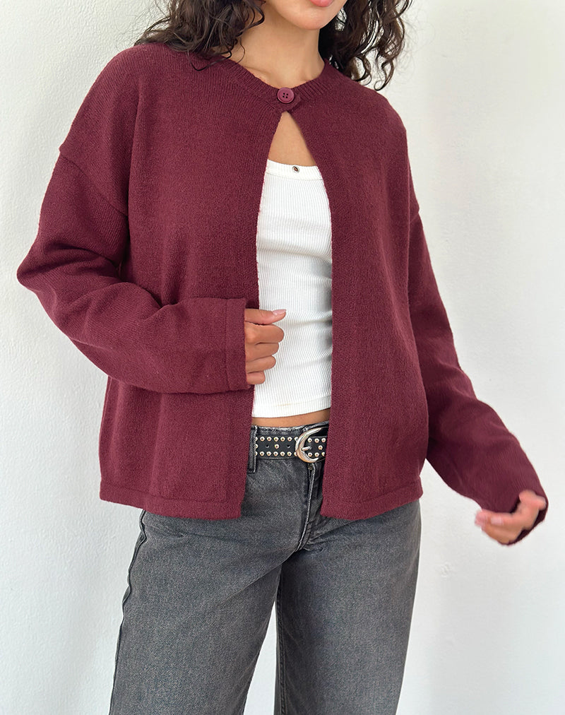 Imagen de Maureen Cardigan in Wine