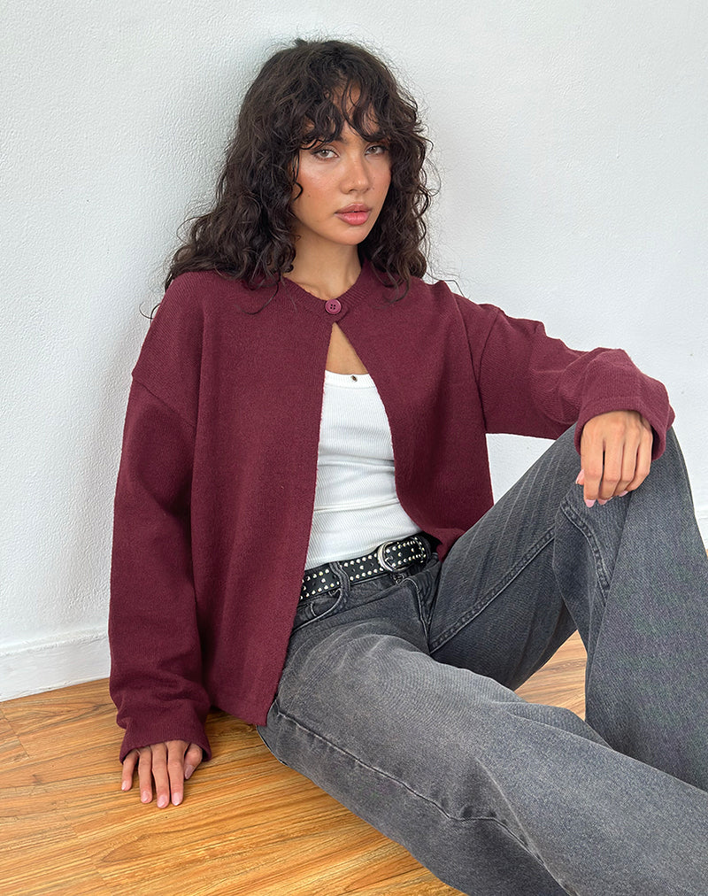 Imagen de Maureen Cardigan in Wine