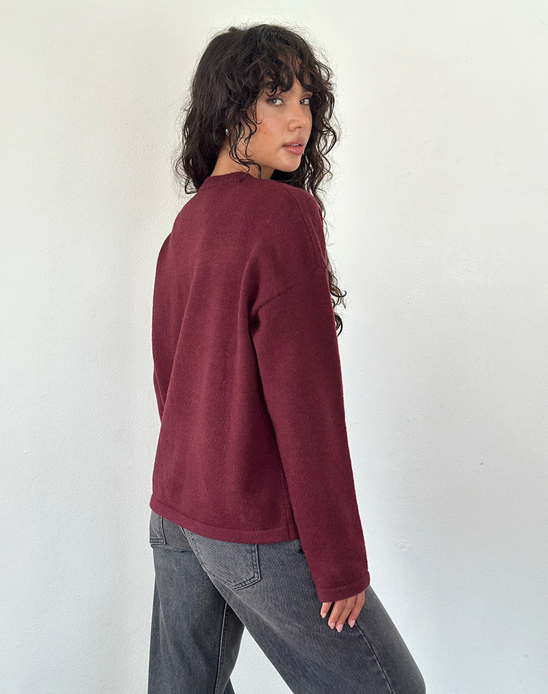 Imagen de Maureen Cardigan in Wine