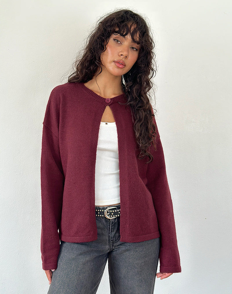 Imagen de Maureen Cardigan in Wine