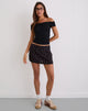 Imagen de Haruto Skort en Ditsy Rose Garden Negro