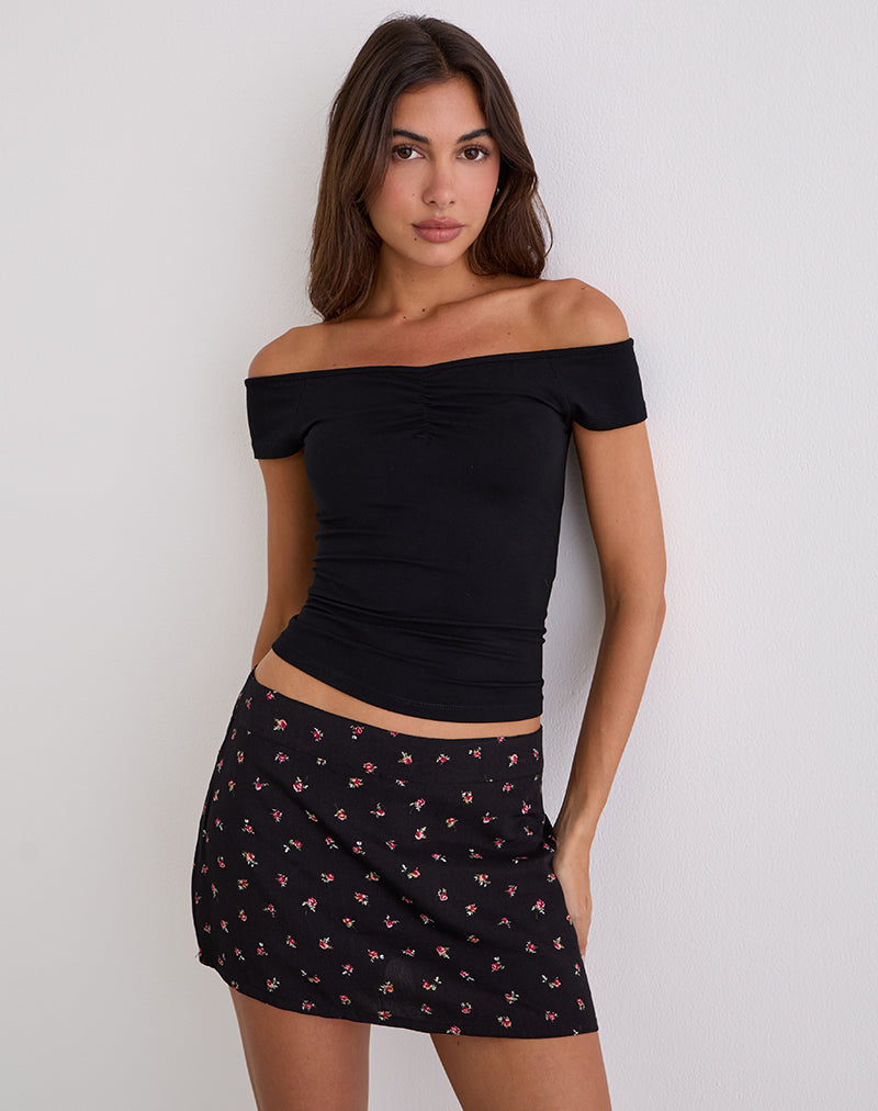 Imagen de Mayomi Off Shoulder Ruched Top in Black