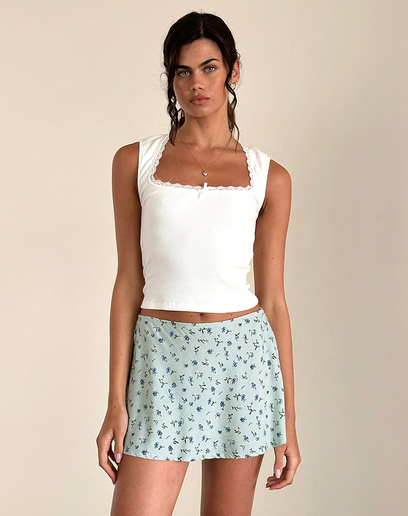 Minifalda Mckenna en Pretty Petal Green