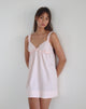 Imagen del minivestido Melda Tea de popelina rosa claro