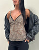 Imagen de Melinda Frill Cami Top en gasa leopardo