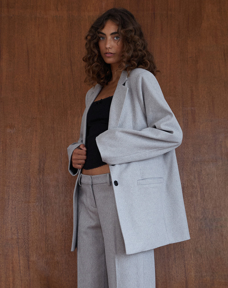 Imagen de Messeir Blazer de lana sintética en gris