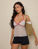 Imagen de Micha Top sin mangas en Ditsy Floral Marfil