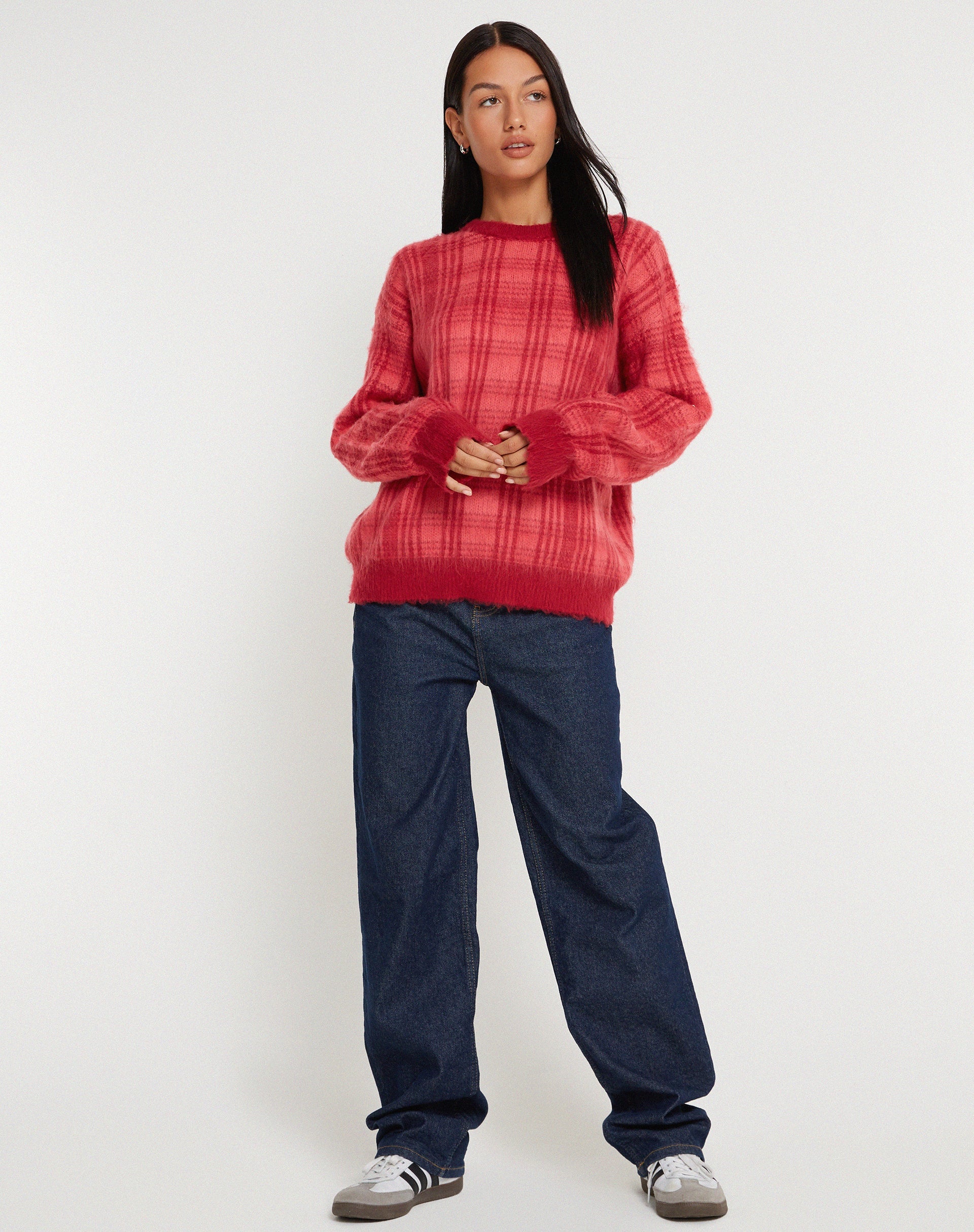 imagen de Mihail Jersey de punto en rojo y rosa