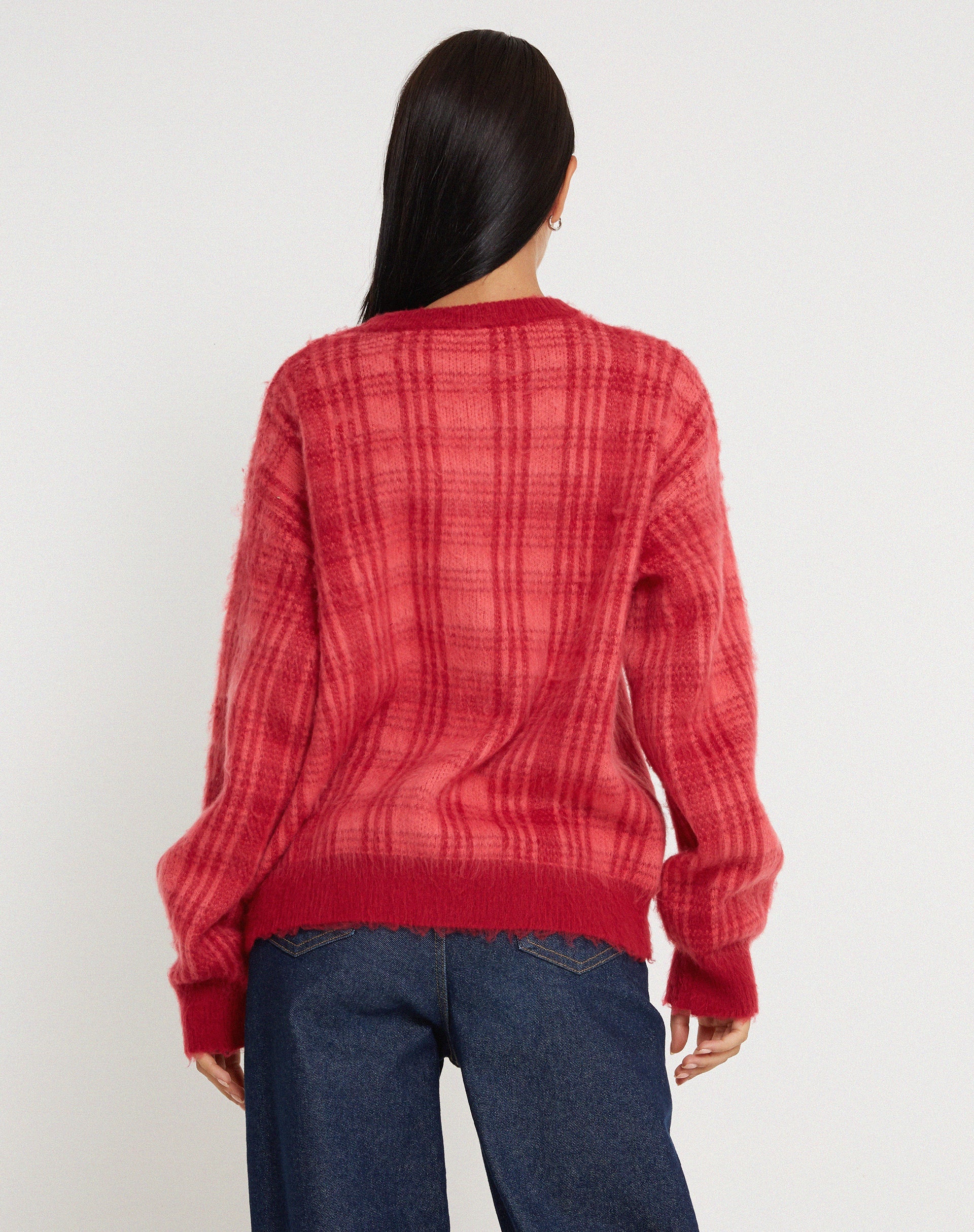 imagen de Mihail Jersey de punto en rojo y rosa