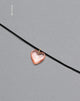 imagen de Mimi Pink Glass Heart Necklace