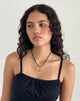 Imagen del collar Mimi Pink Glass Heart